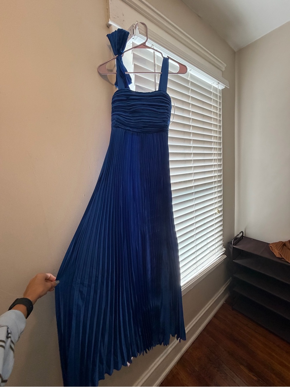 Lulu's Royal Blue Pleated Maxi Dress